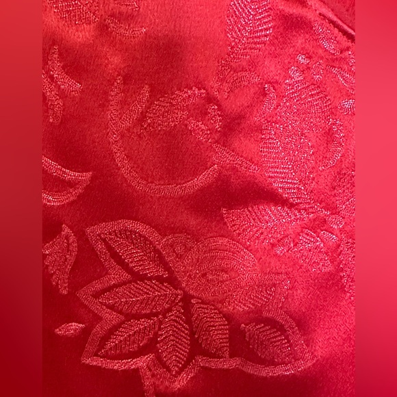 Ellen Tracy Red/pink Sleeveless Silk Blouse sz 16 - Picture 3 of 7